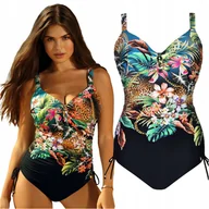 Stroje kąpielowe - Strój kąpielowy jednoczęściowy usztywniany SELF 1134 Hawaii 38D M 70D - miniaturka - grafika 1