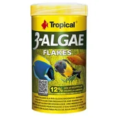 Pokarm dla ryb - Pokarm dla ryb z algami 3-Algae Flakes 250 ml / 50 g Tropical - miniaturka - grafika 1