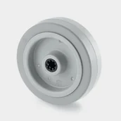 Pozostałe wyposażenie warsztatu - TENTE Pojedyncze koło, plastikowa tarcza, szara guma UFR160x46-$6820 - miniaturka - grafika 1