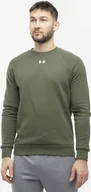 Bluzy męskie - Under Armour Bluza męska Under Armour Rival Fleece Crew khaki 1379755 390 M - miniaturka - grafika 1