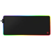 Podkładki pod mysz - Podkładka DEFENDER Gaming Black XXL Light - miniaturka - grafika 1