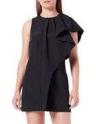 Sukienki - Sisley Sukienka damska, czarny 100, 38 PL - miniaturka - grafika 1