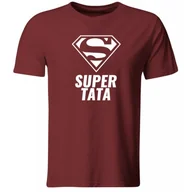 Koszulki męskie - Koszulka dla taty na Dzień Ojca, prezent, Super Tata, rozmiar XL - miniaturka - grafika 1