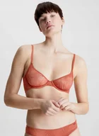 Biustonosze - CALVIN KLEIN BIUSTONOSZ POMARAŃCZOWY PÓŁUSZTYWNIANY 75DD 1A5E5_A* TIA - miniaturka - grafika 1
