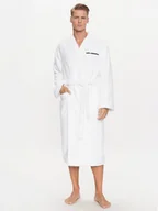 Szlafroki męskie - KARL LAGERFELD Szlafrok Ikonik 230M2185 Biały - miniaturka - grafika 1
