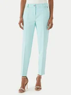 Spodnie damskie - Maryley Spodnie materiałowe 26EB52Z/43AC Turkusowy Regular Fit - miniaturka - grafika 1