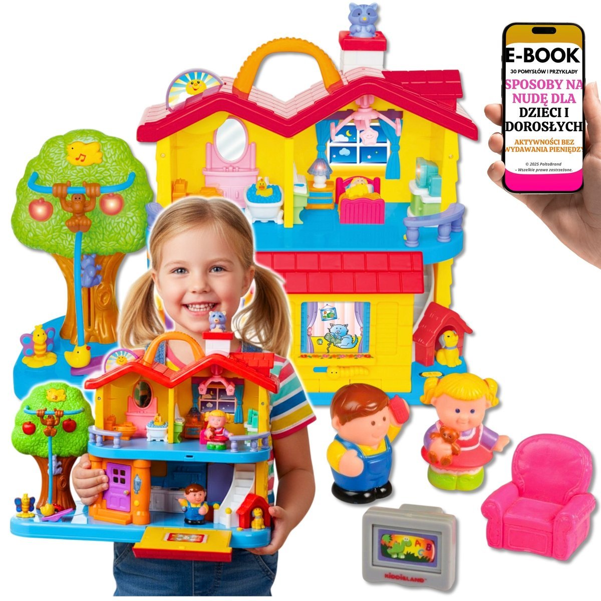 Mówiący Domek DUMEL Discovery Rymowanki i Dźwięki 12m+ PREZENT ŚWIĄTECZNY DLA CHŁOPCA DZIEWCZYNKI + EBOOK-3