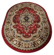 Dywany - Czerwono-brązowy owalny dywan Z9-M76 - miniaturka - grafika 1