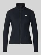 Kurtki i kamizelki sportowe damskie - Kurtka treningowa ze stójką i logo - miniaturka - grafika 1