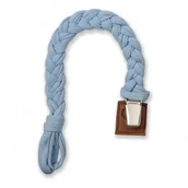 Akcesoria do smoczków - Hi Little One Hi Little One - Hi Little One  -  Warkoczykowa Zawieszka do Smoczka Pacifier Holder Baby Blue - miniaturka - grafika 1