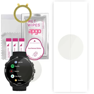 1x Folia hydrożelowa MATOWA do Suunto 7 - apgo Smartwatch Hydrogel MATTE Protection Ochrona na ekran smartwatcha - Akcesoria do smartwatchy - miniaturka - grafika 1