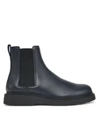 Botki męskie - Calvin Klein Sztyblety Combat Ess Chelsea Boot Lth YM0YM01374 Granatowy - miniaturka - grafika 1