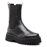 Botki damskie - Sztyblety Bronx 47268-A Czarny - miniaturka - grafika 1