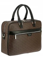 Teczki i aktówki - Torba męska teczka pojemna do pracy na laptopa 14 cali David Jones - miniaturka - grafika 1