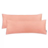 Poszewki na poduszki - Poszewka dekoracyjna AMBER kolor koralowy bawełna 40x145 decoking - CHP/AMBER/PEACH/40x145*2 - miniaturka - grafika 1