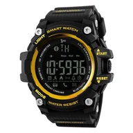 Monitory aktywności - Czarno-Żółty Sportowy Męski Zegarek Zemge Smartwatch Yellow Zs1051M - miniaturka - grafika 1