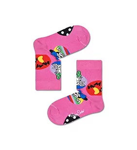 Happy Socks Kids Daisy & Minnie Dot Sock, kolorowe i zabawne, Skarpety dla dzieci, Niebieski-Zielony-Różowy-Czerwony-Biały-Żółty (12-24M) - Skarpetki damskie - miniaturka - grafika 1