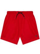 Kąpielówki dla chłopców - Tommy Hilfiger Szorty kąpielowe Medium Drawstring UB0UB00352 Czerwony Regular Fit - miniaturka - grafika 1