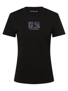 Calvin Klein Jeans - T-shirt damski, czarny - Koszulki i topy damskie - miniaturka - grafika 1