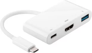 MicroConnect Kabel USB USB-C USB 3.0 HDMI USB 3.1 Biały USB3.1CCOM2 - Kable USB - miniaturka - grafika 1