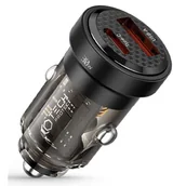 Ładowarki samochodowe - Ładowarka samochodowa Tech-Protect CC30W USB-C, USB-A, PD, QC3.0, czarna - miniaturka - grafika 1