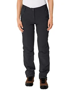 VAUDE Damskie Spodnie damskie Farley Stretch Capri T-zip Spodnie Iii, czarny, 40 Lang - Spodnie damskie - miniaturka - grafika 1