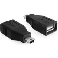 Adaptery i przejściówki - Delock Adapter USB A(F)->USB Mini(M) 65277 - miniaturka - grafika 1