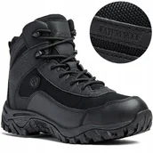 Buty trekkingowe męskie - Buty wojskowe Skórzane taktyczne Wodoodporne mocne mundurowe skoczki Vemont - miniaturka - grafika 1