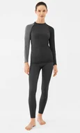 Pozostała odzież narciarska - Komplet bielizny damskiej termoaktywnej z wełny merino i bambusa Viking Mounti 0800 grafitowy - XL - miniaturka - grafika 1