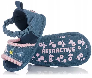 Buciki Niemowlęce Dla Dziewczynki Na Lato - 21/22 - Buty dla dziewczynek - miniaturka - grafika 1