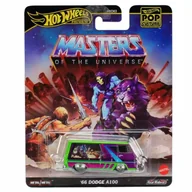 Samochody i pojazdy dla dzieci - Hot Wheels Premium Pop Culture Pojazd Samochodzik Resorak Masters Of The Universe Władcy Wszechświata Autko '66 Dodge A100 - miniaturka - grafika 1