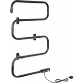 Grzejniki łazienkowe - Grzejnik łazienkowy MISSION AIR SEVILLA Czarny - miniaturka - grafika 1