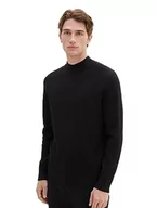 Swetry męskie - TOM TAILOR sweter męski, 2999 - Black, XL - miniaturka - grafika 1
