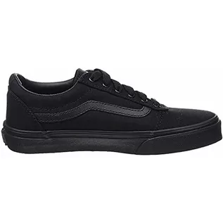 Buty dla chłopców - Vans Chłopcy Ward Canvas Sneakersy, Black Canvas Black Black 186, 45 EU - grafika 1