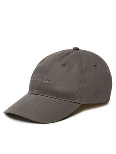 Calvin Klein Czapka z daszkiem Logo Embroidery LV04D5003G Szary - Czapki męskie - miniaturka - grafika 1