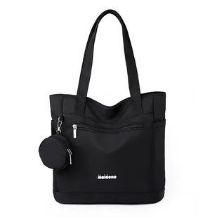 TEMU Stylowa i Funkcjonalna Torba na Ramię dla Kobiet – Przestronna Tote z Wieloma Kieszeniami, Odpinana Mini Sakiewka, Trwałe Zapięcie na Suwak, - Torebki damskie - miniaturka - grafika 1