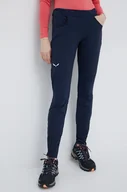 Spodnie sportowe damskie - Salewa spodnie outdoorowe Agner damskie kolor granatowy - miniaturka - grafika 1