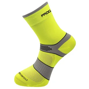 Skarpetki Progress P CHS 8CF Cycling High Rozmiar skarpet: 43-47 / Kolor: żółty - Skarpetki męskie - miniaturka - grafika 1