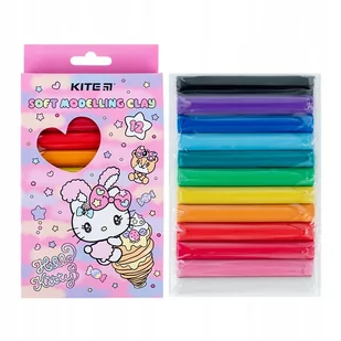 Zestaw plasteliny 12 Kolorów plastelin szkolny dla dzieci Hello Kitty Kite - Masy plastyczne - miniaturka - grafika 1