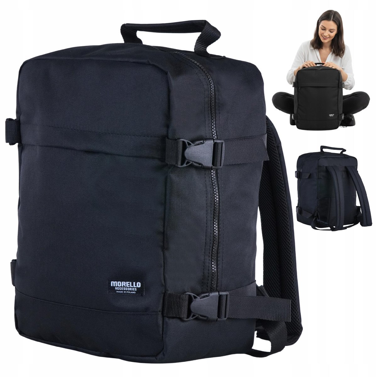 2x Plecak podróżny 40x30x20 do samolotu lekki Ryanair Lot Bagaż podręczny