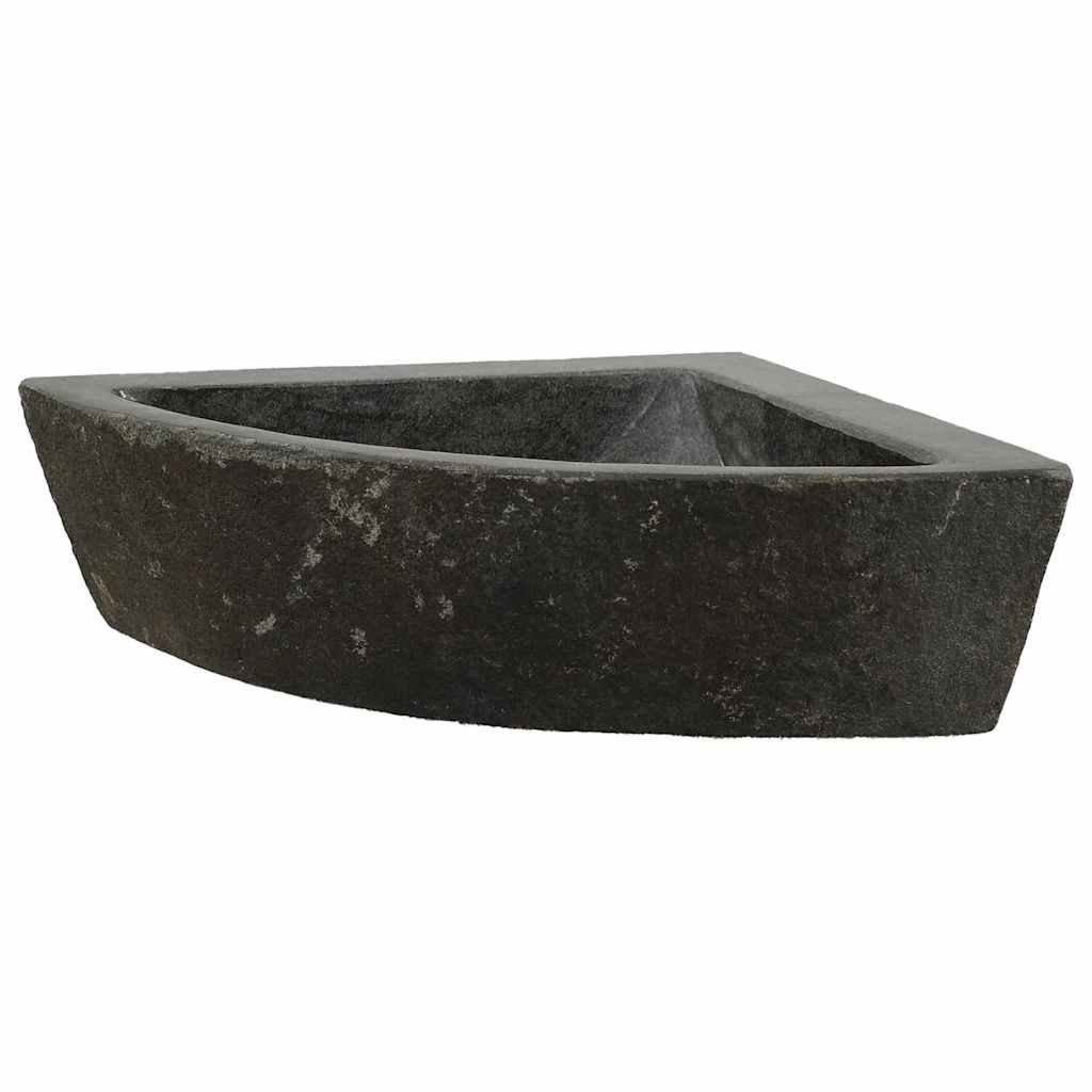 vidaXL Narożny zlew wiszący Szary (38-45) x (38-45) x 12 cm