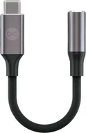 Złącza, przejściówki, adaptery - Forever adapter audio AJC-01 jack 3,5 mm - USB-C czarny - miniaturka - grafika 1