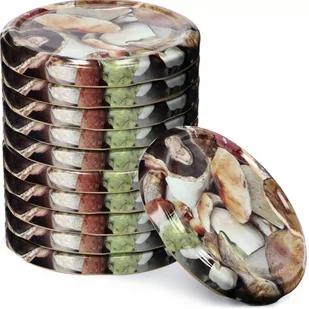 Metalowe wieczka do słoików 10 szt. 66mm "Grzyby" - Pojemniki kuchenne Metalowe wieczka do słoików 10 szt. 66mm "Grzyby" - Pojemniki kuchenne - miniaturka - grafika 1