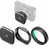 Filtry fotograficzne - Zestaw 3w1 Filtr UV Nano-X Dekielek Osłona K&F do FujiFilm X100 X100S X100V / SKU:2335 - miniaturka - grafika 1