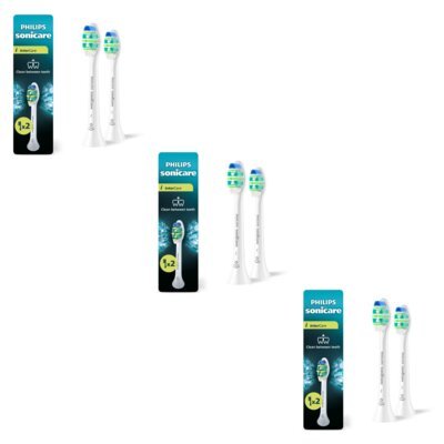 Oryginalna końcówka szczoteczki PHILIPS Sonicare InterCare HX9002/87 Średnio miękkie włókna (6 szt.) (Czyszczenie trudno dostępnych miejsc)