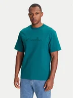 Koszulki męskie - United Colors Of Benetton T-Shirt 3MI6U109O Zielony Oversize - miniaturka - grafika 1