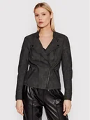 Kurtki damskie - ONLY Kurtka z imitacji skóry Ava 15102997 Czarny Regular Fit - miniaturka - grafika 1