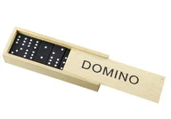 Gry planszowe - Gra Domino w Drewnianym Pudełku 28 Elementy LEAN TOYS - miniaturka - grafika 1