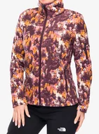 Bluzy sportowe damskie - Bluza polarowa damska Columbia Fast Trek Printed Jacket - moonvista timberwild - miniaturka - grafika 1