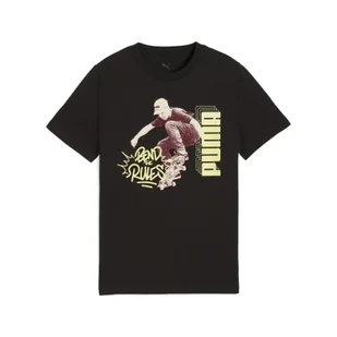 Młodzieżowa koszulka MID90s z grafiką PUMA Black - Odzież sportowa dziecięca - miniaturka - grafika 1